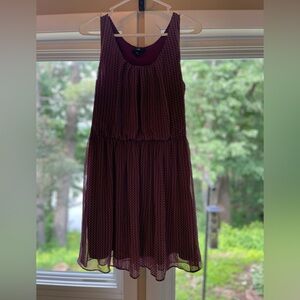 Iz Byer Red Pleated Ribbed Sundress